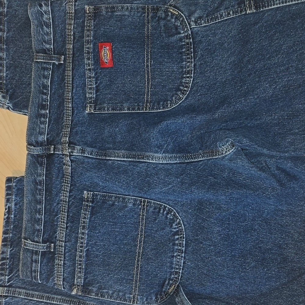 Dickies Blue Carpenter Work Jeans Mens 38x34 Outdoor Jeans - Picture 3 of 10